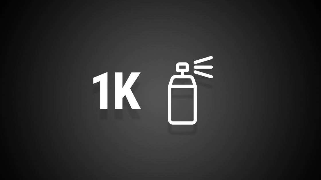 1K Spraydosen