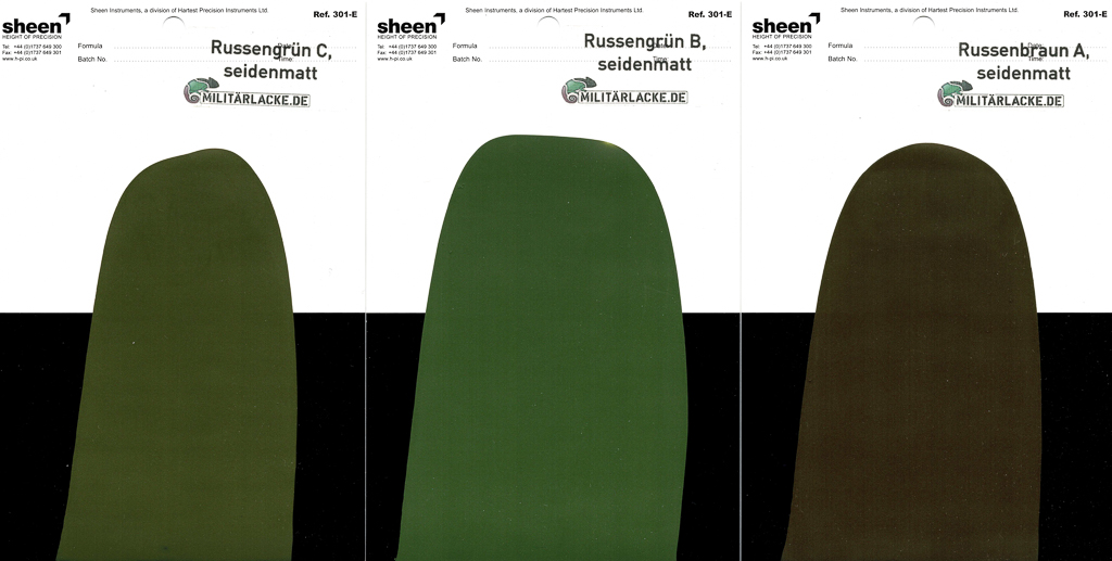 Farbmuster als Einzelkarte